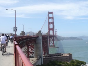 Golden Gate bridge by bike